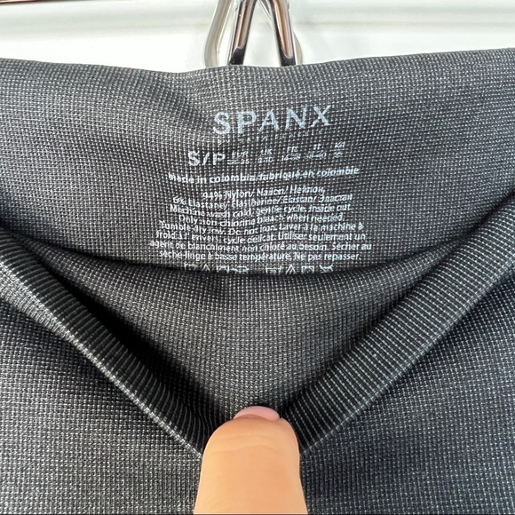 SPANX Look at Me Now Seamless Moto Leggings INDIGO SKY Size Small - Picture 5 of 10
